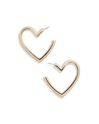 Heart Hoop Earrings