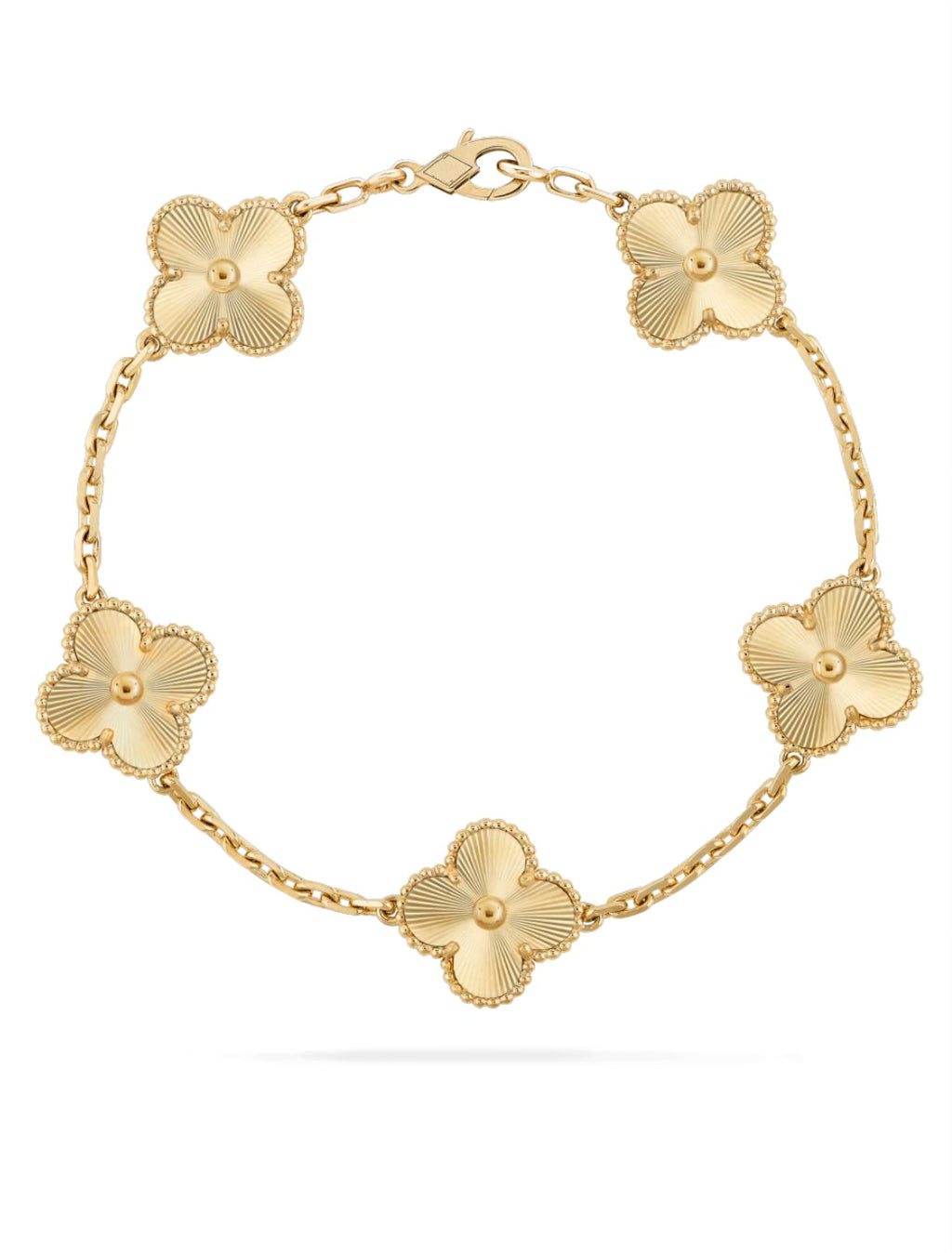 Gold Clover Leaf Bracelet