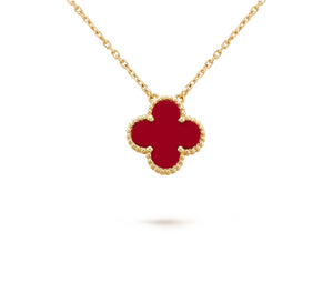 Red Clover Leaf Pendant