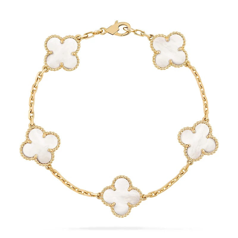 White Clover Leaf Bracelet